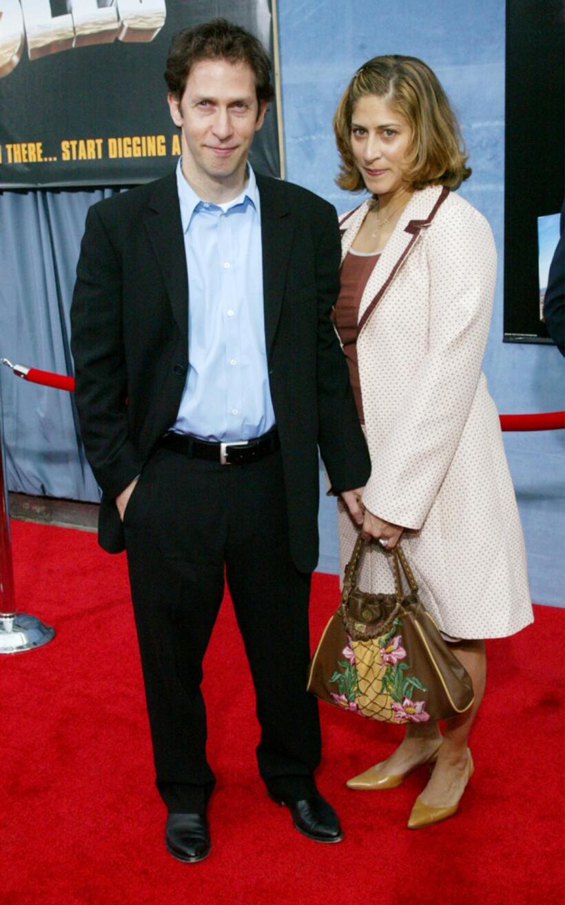Tim Blake Nelson and his guest at the premiere of "Holes".