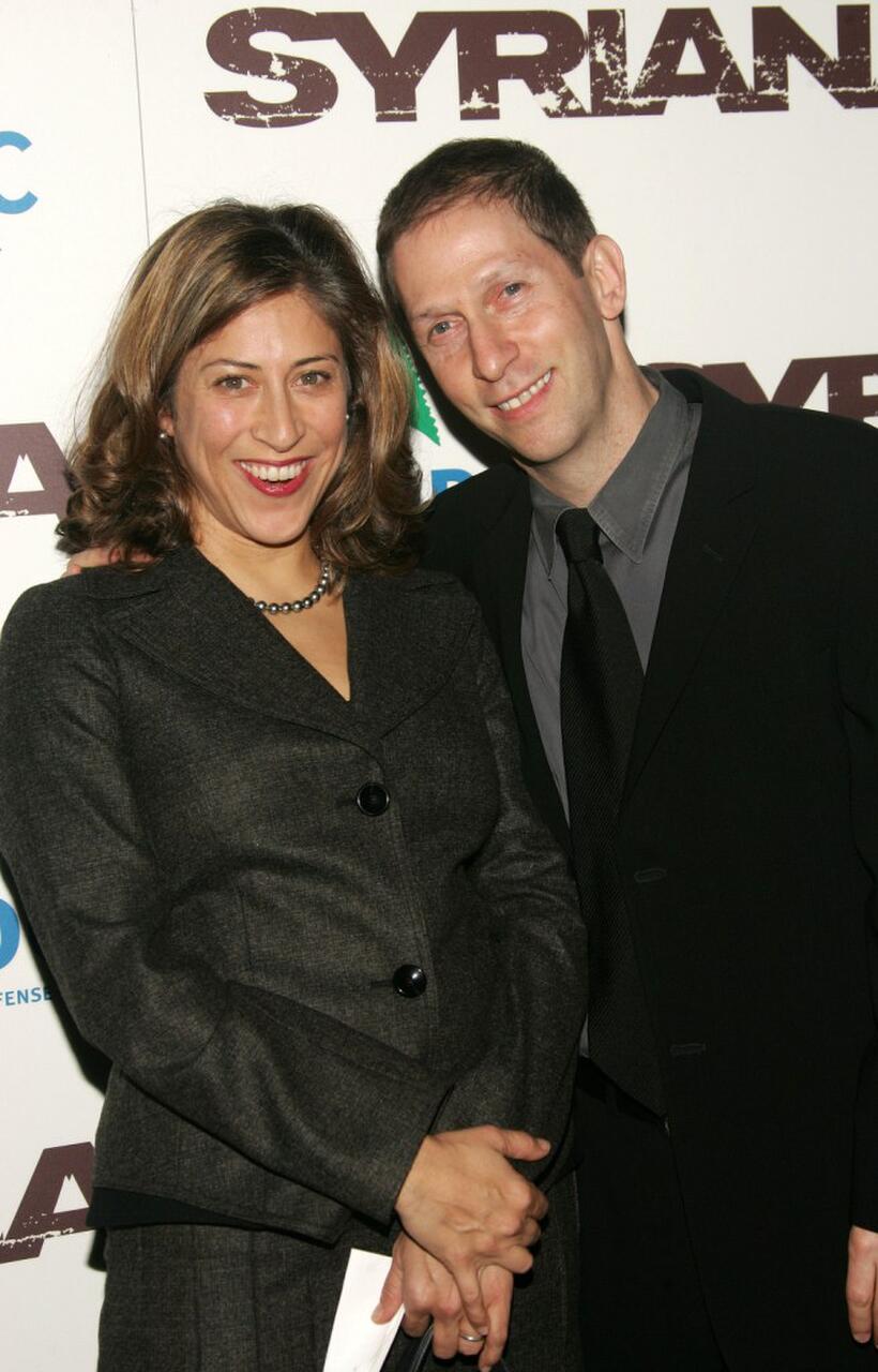 Tim Blake Nelson and his wife Lisa at the premiere of "Syriana".