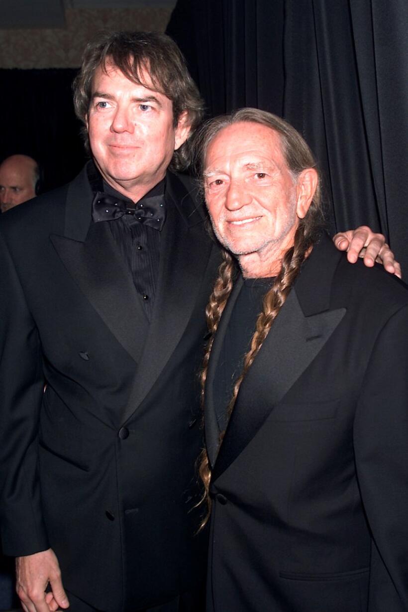Jimmy Webb and Willie Nelson at the Songwriters Hall of Fame 32nd Annual Awards.