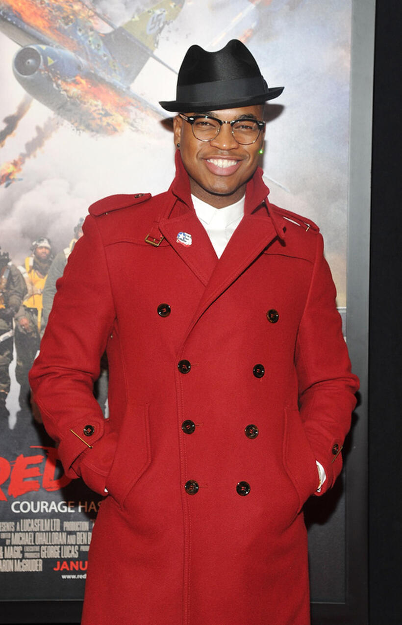 Ne-Yo at the New York premiere of "Red Tails."