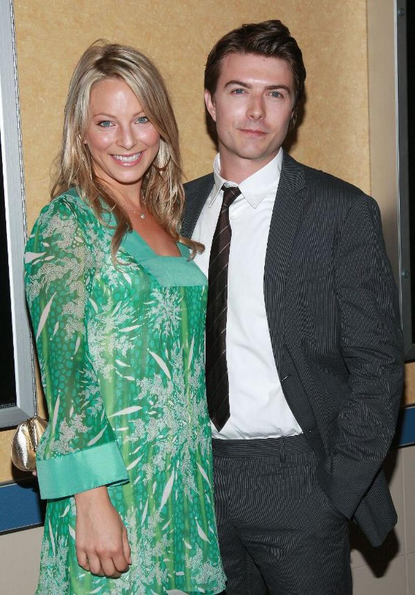 Anastasia Griffith and Noah Bean at the premiere of "Damages."