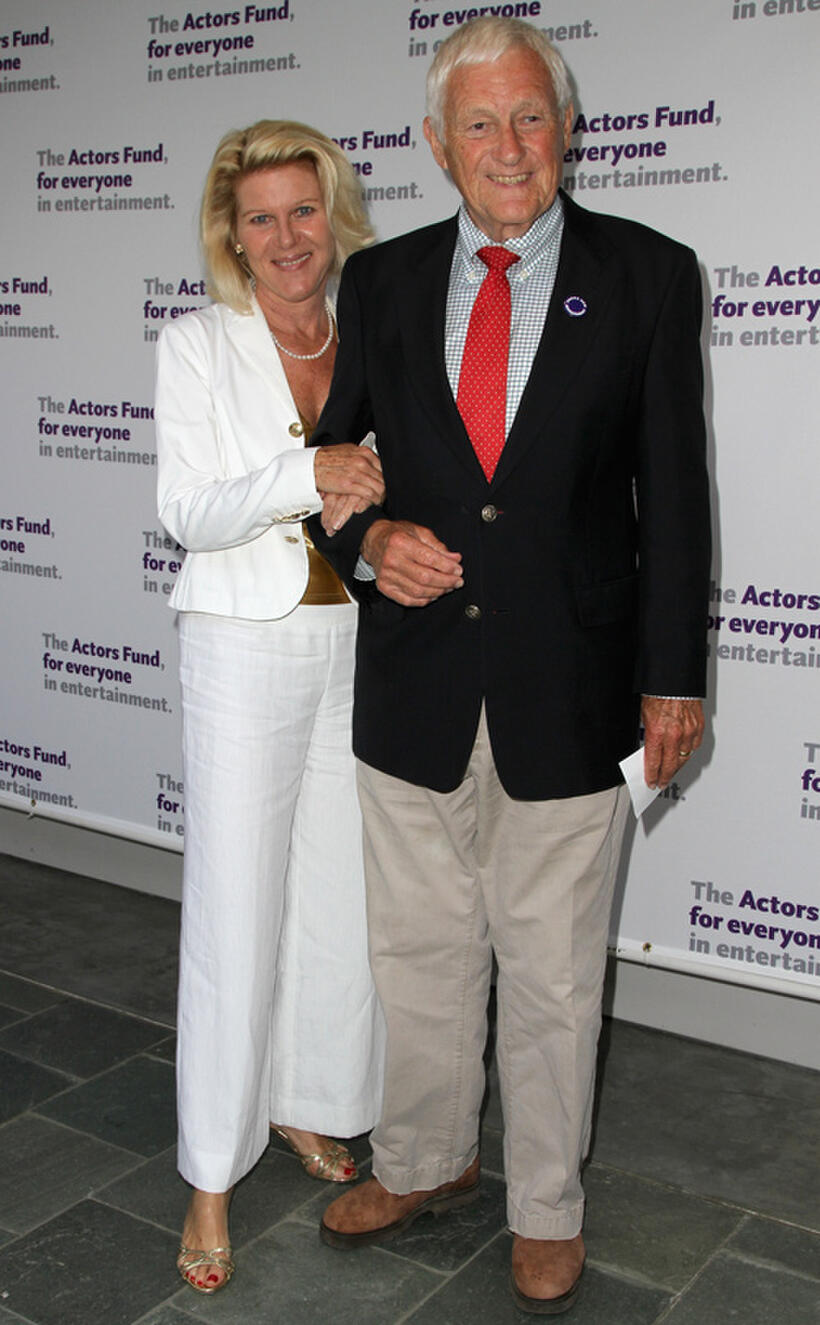 Alley Mills and Orson Bean at the 15th Annual Tony Awards party in California.