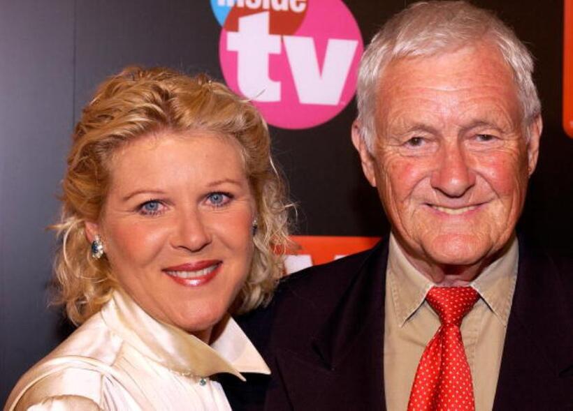 Alley Mills and Orson Bean at the TV Guide & Inside TV 2005 Emmy after party.