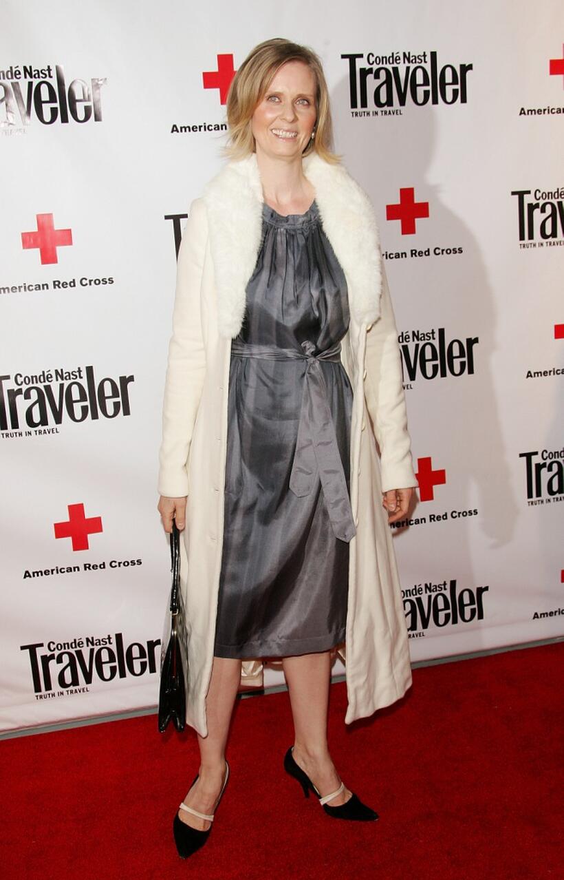 Cynthia Nixon at the Conde Nast Travelers Annual Hot List Issue Party.