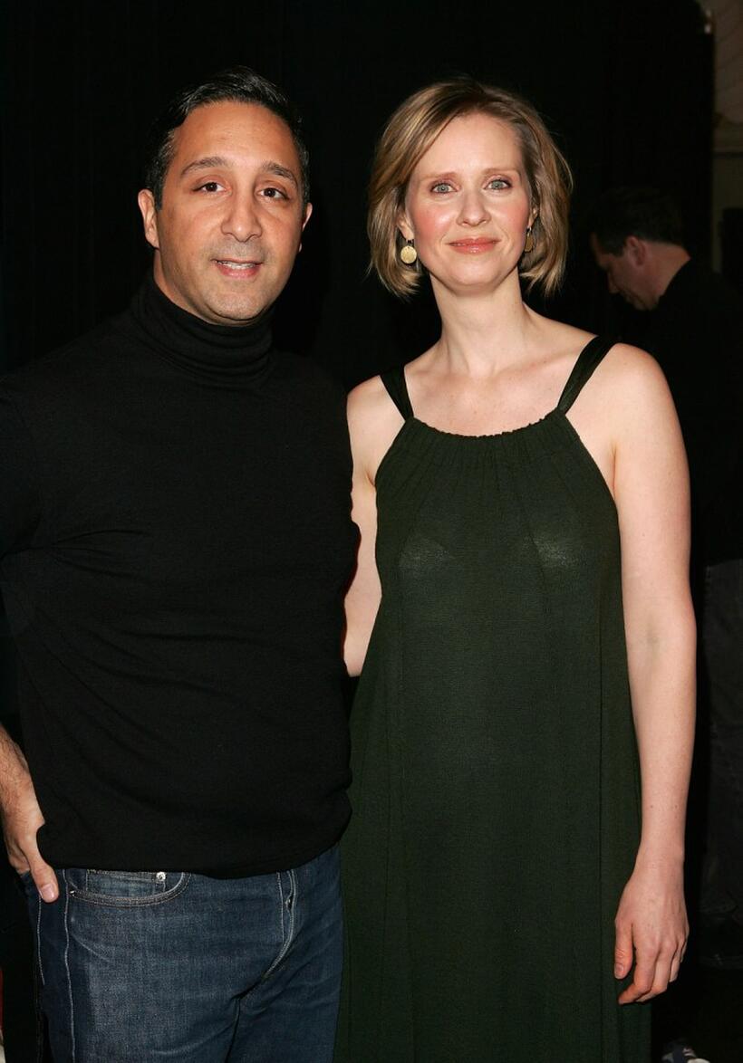 Cynthia Nixon and Jeff Mahshie at the Chaiken Fall 2007 fashion show during Mercedes-Benz Fashion Week.