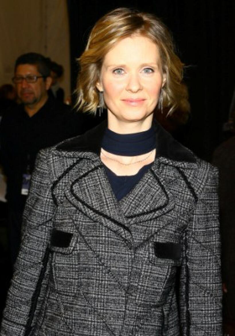 Cynthia Nixon at the J Mendel Fall 2007 fashion show during Mercedes-Benz Fashion Week.