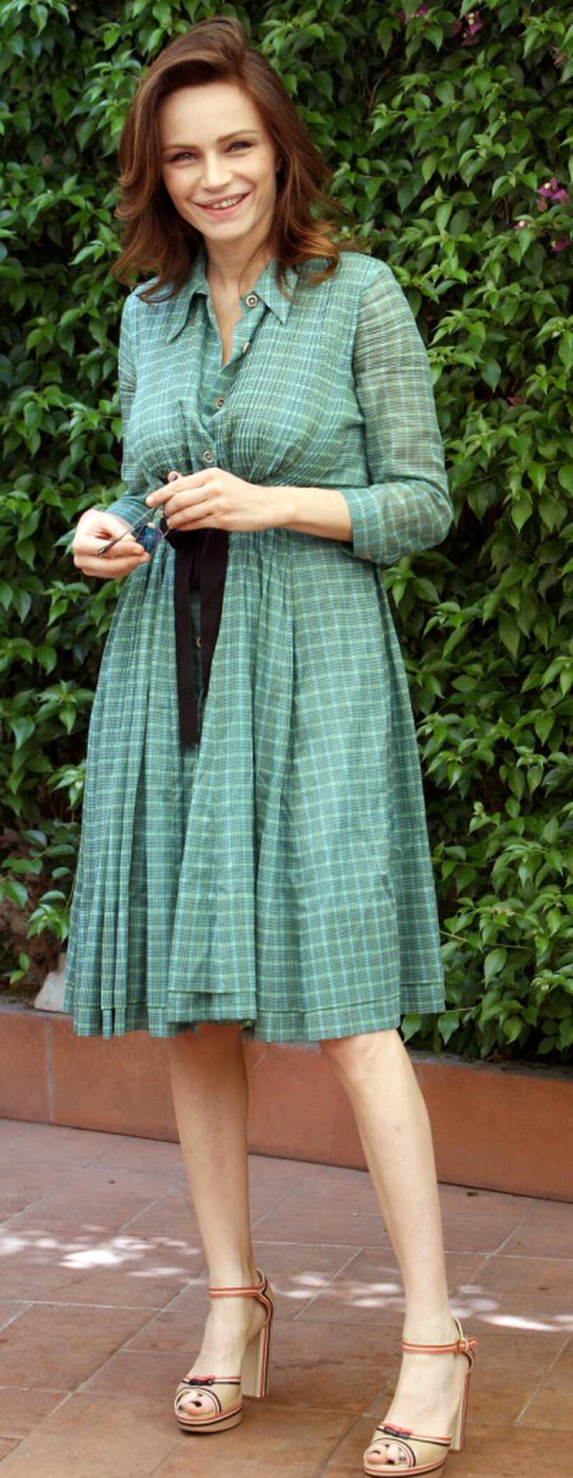 Francesca Neri at the photocall to promote "Il Papa Di Giovanna."