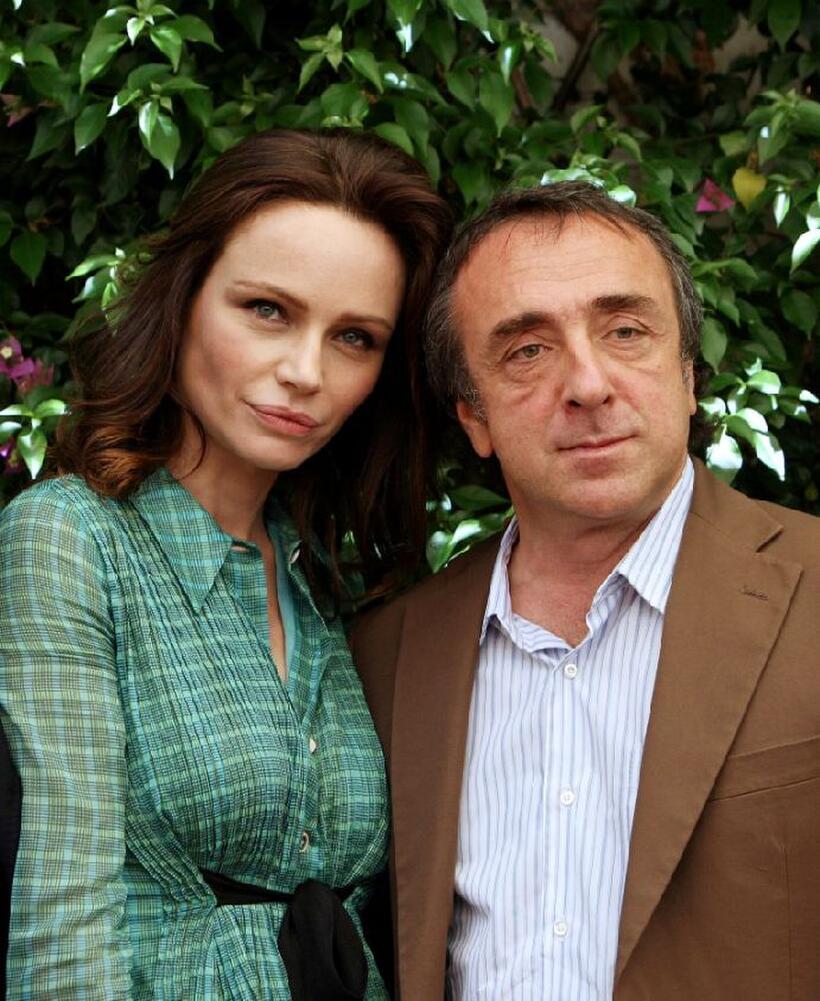 Francesca Neri and Silvio Orlando at the photocall to promote "Il Papa Di Giovanna."
