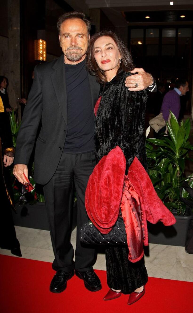 Franco Nero and Maria Rosaria Omaggio at the 4th International Rome Film Festival Opening Concert.