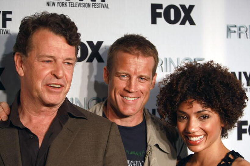 John Noble, Mark Valley and Jasika Nicole at the premiere of "Fringe" during the 2008 New York Television Festival.