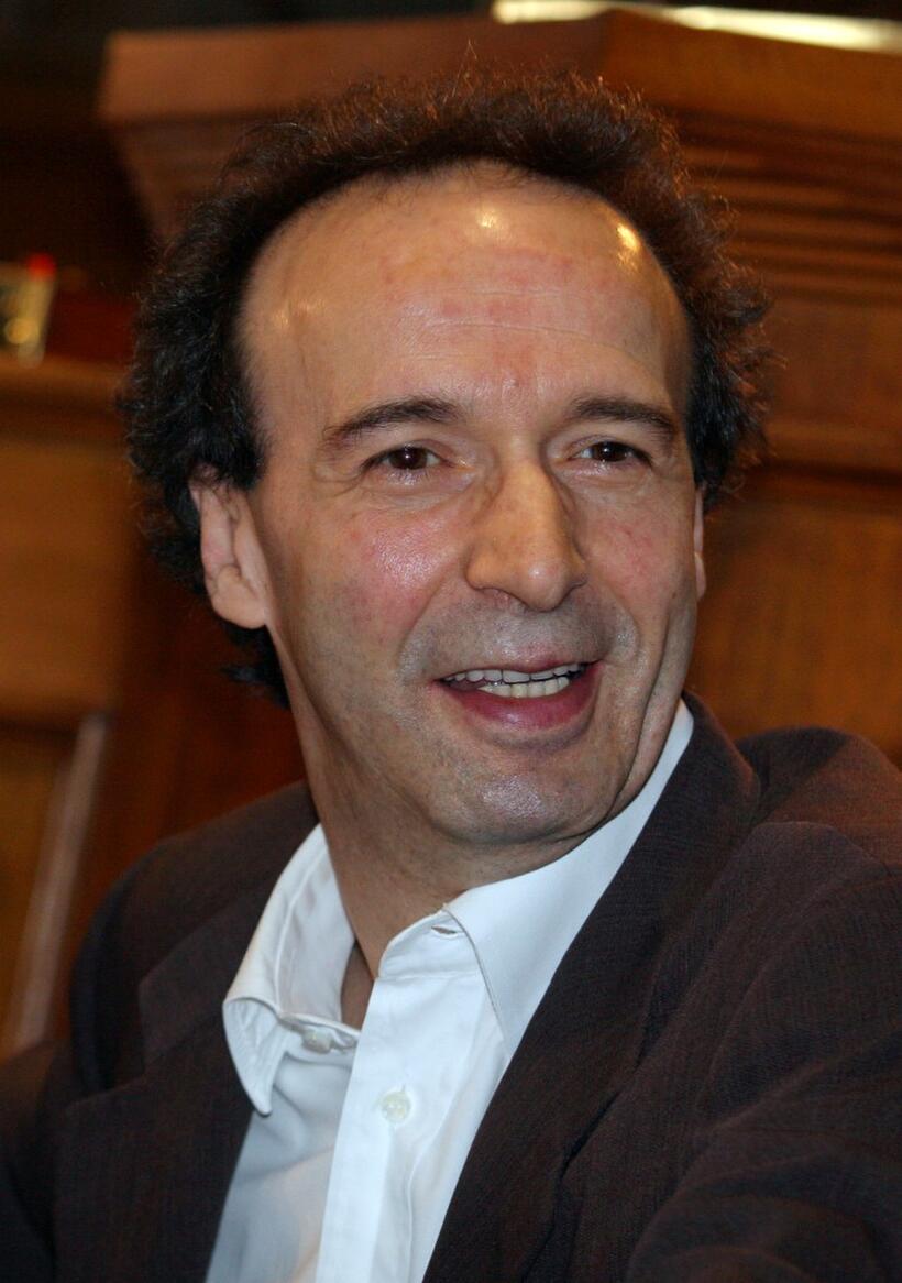 Roberto Benigni at the press conference for promotion of "Tutto Dante".