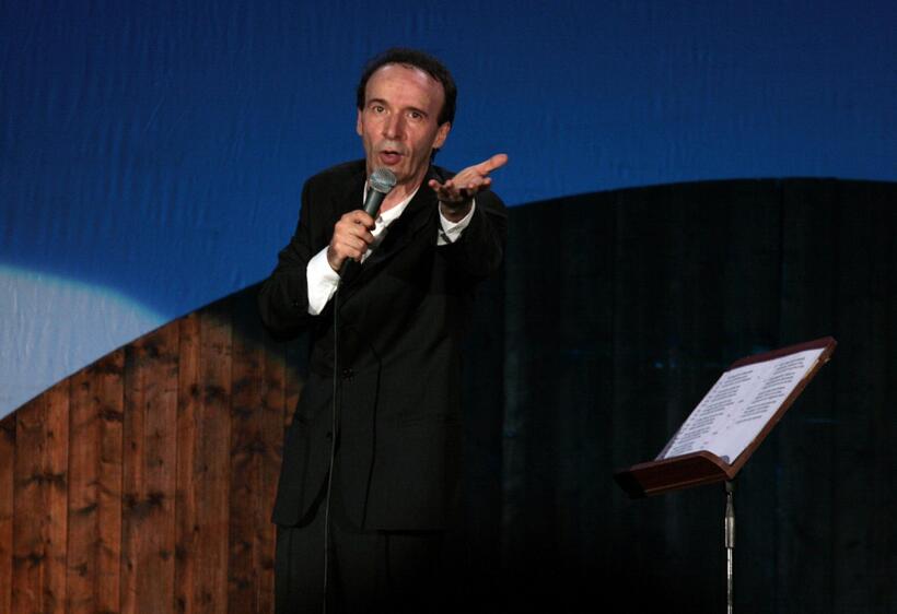Roberto Benigni performs part of his "Tutto Dante".