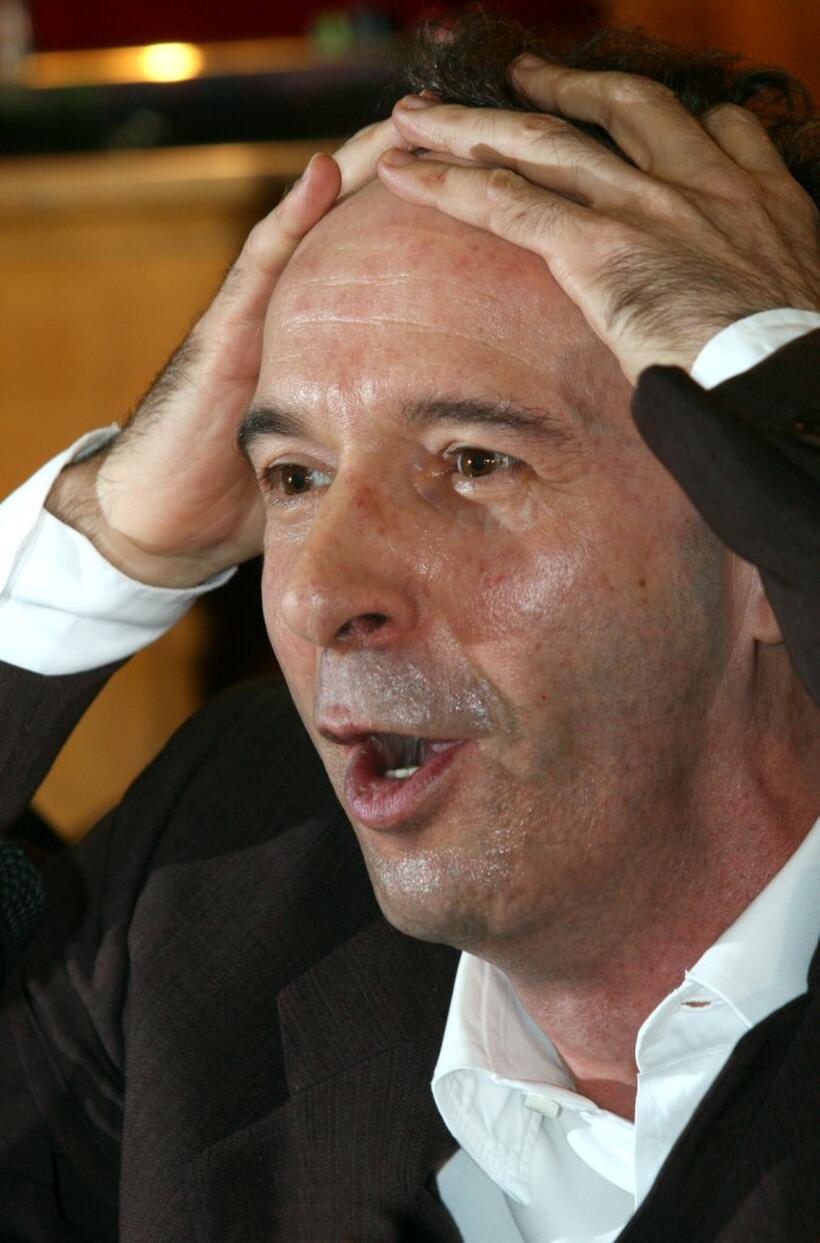 Roberto Benigni at the press conference for promotion of "Tutto Dante".