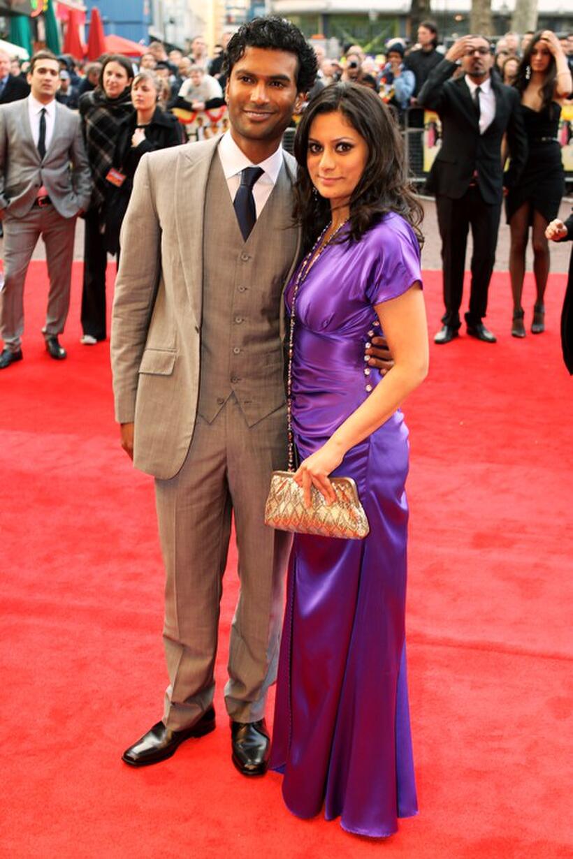 Sendril Ramamurthy and Goldy Notay at the UK premiere of "It's a Wonderful Afterlife."