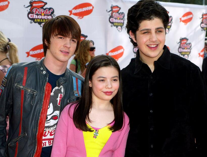 Drake Bell, Miranda Cosgrove and Josh Peck at the Annual Kids Choice Awards.