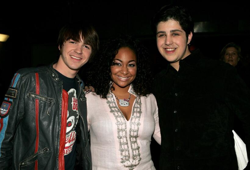 Drake Bell, Raven Simone and Josh Peck at the Annual Kids Choice Awards.
