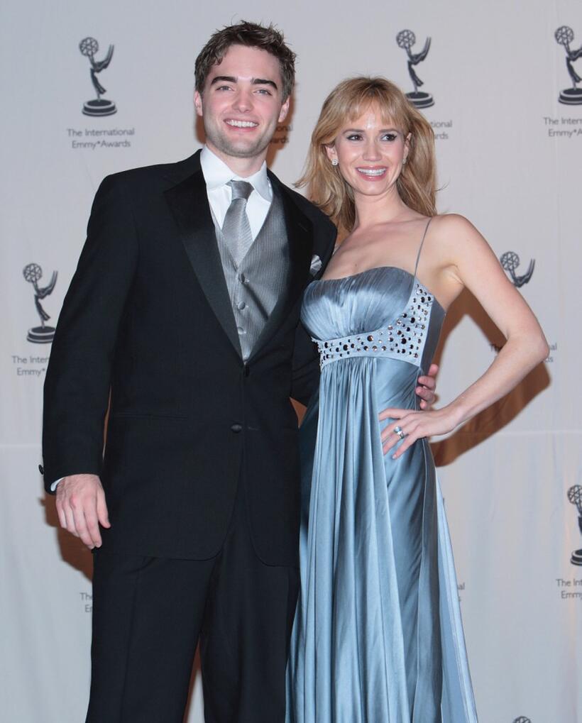 Drew Tyler Bell and Ashley Jones at the 35th International Emmy Awards Gala.