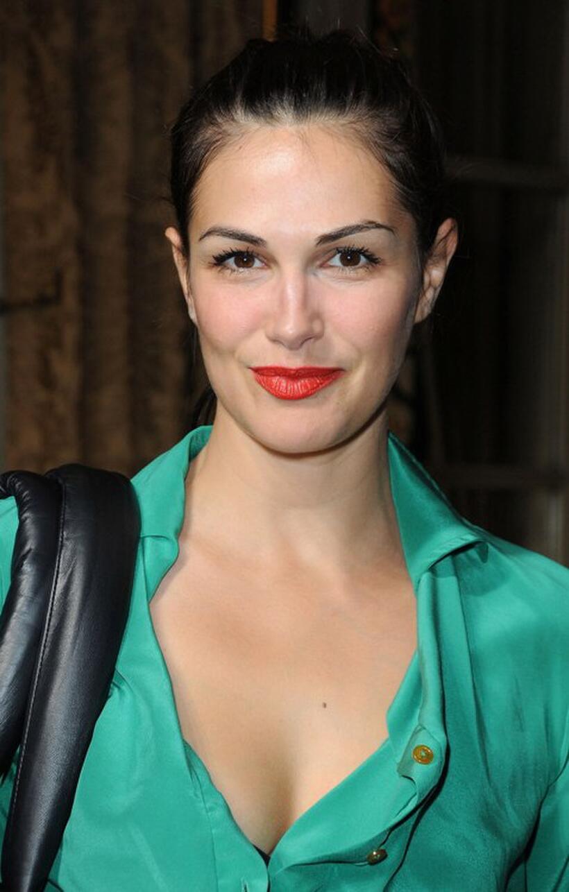 Helena Noguerra at the Vivienne Westwood Pret a Porter show during the Paris Womenswear Fashion Week Spring/Summer 2010.