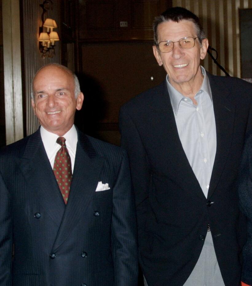 Dennis Tito and Leonard Nimoy at the Space Tourist Dennis Tito at Business Roundtable.