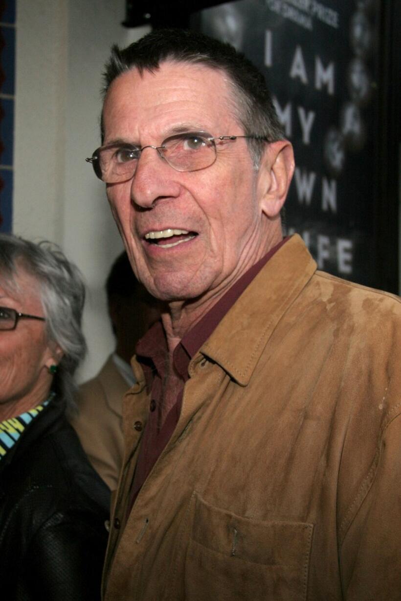 Leonard Nimoy at the California opening night of "I Am My Own Wife".