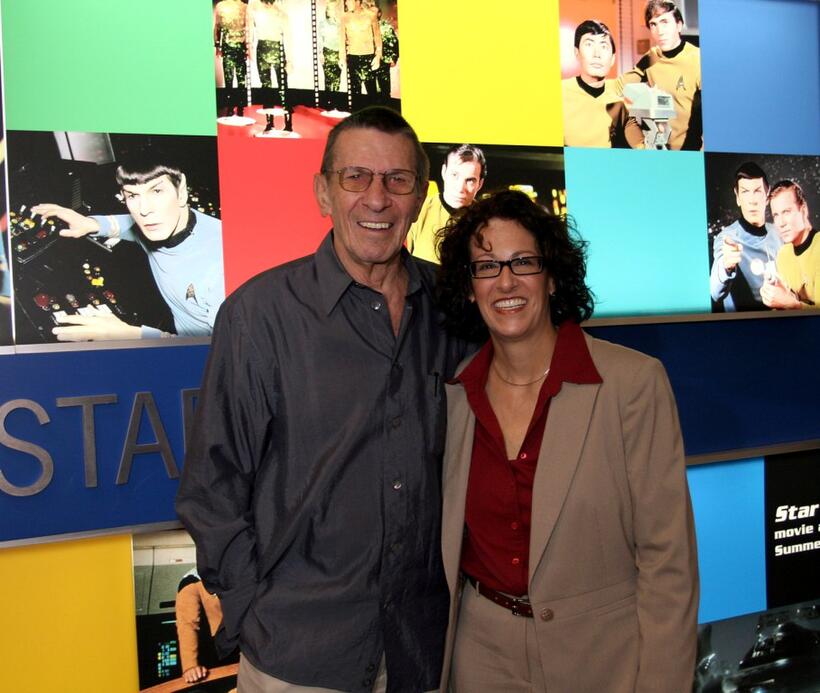 Leonard Nimoy and Elizabeth Kalodner at the Licensing International Expo.