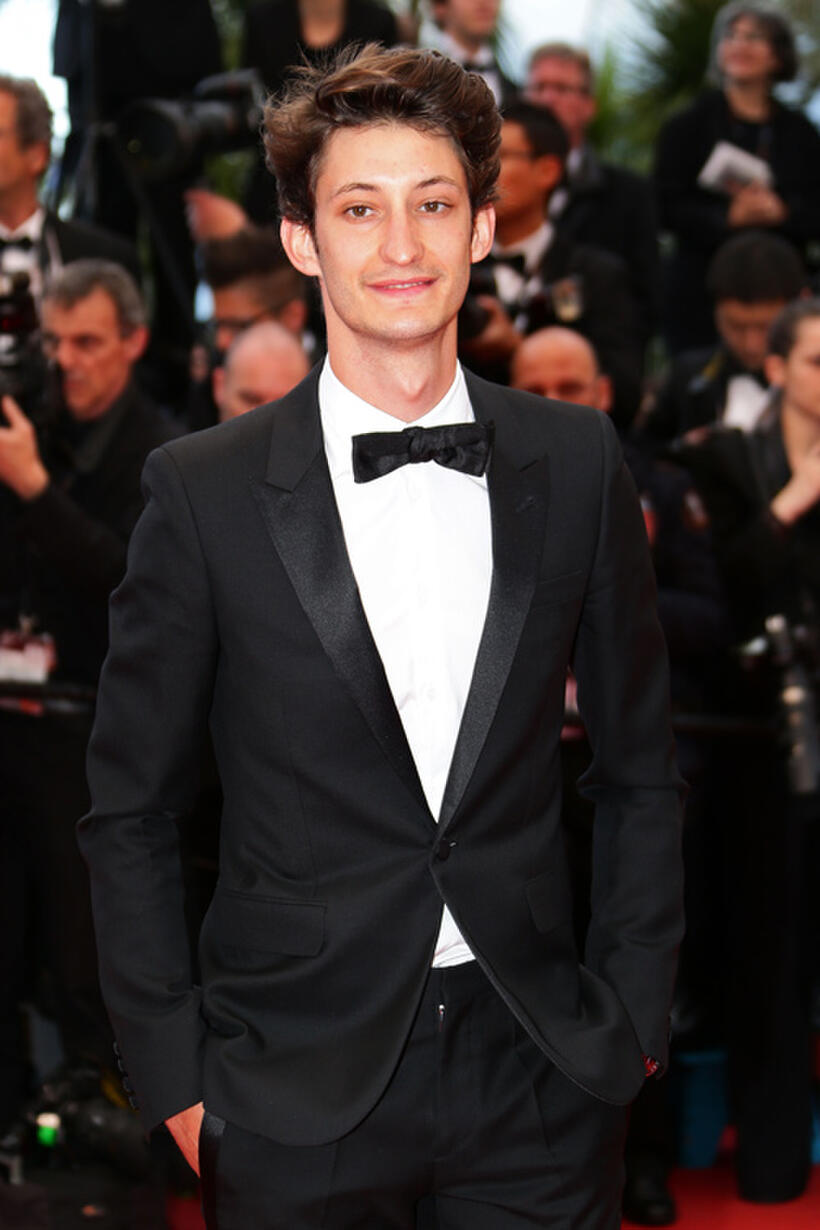 Pierre Niney at the premiere of "Inside Llewyn Davis" during the 66th Annual Cannes Film Festival.