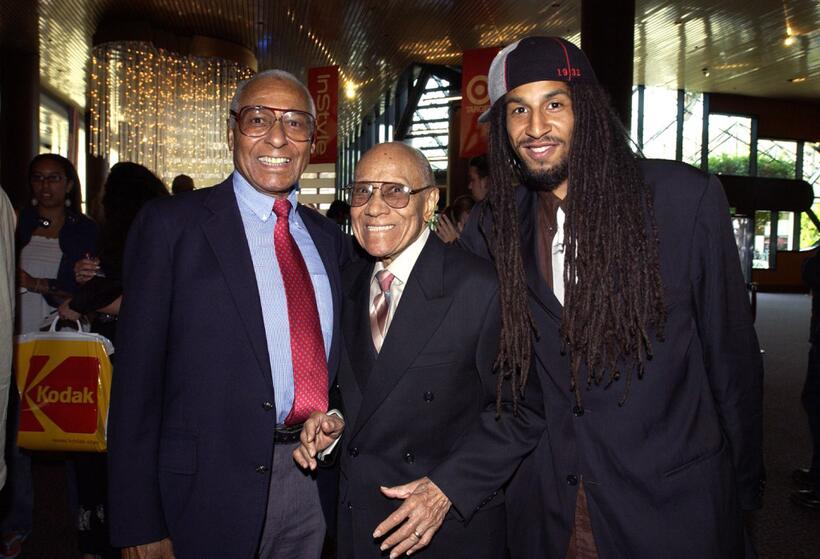 Arthur Duncan, Fayard Nicholas and Jason Samuels Smith at the screening of "Tap Heat" during the Los Angeles Film Festival.