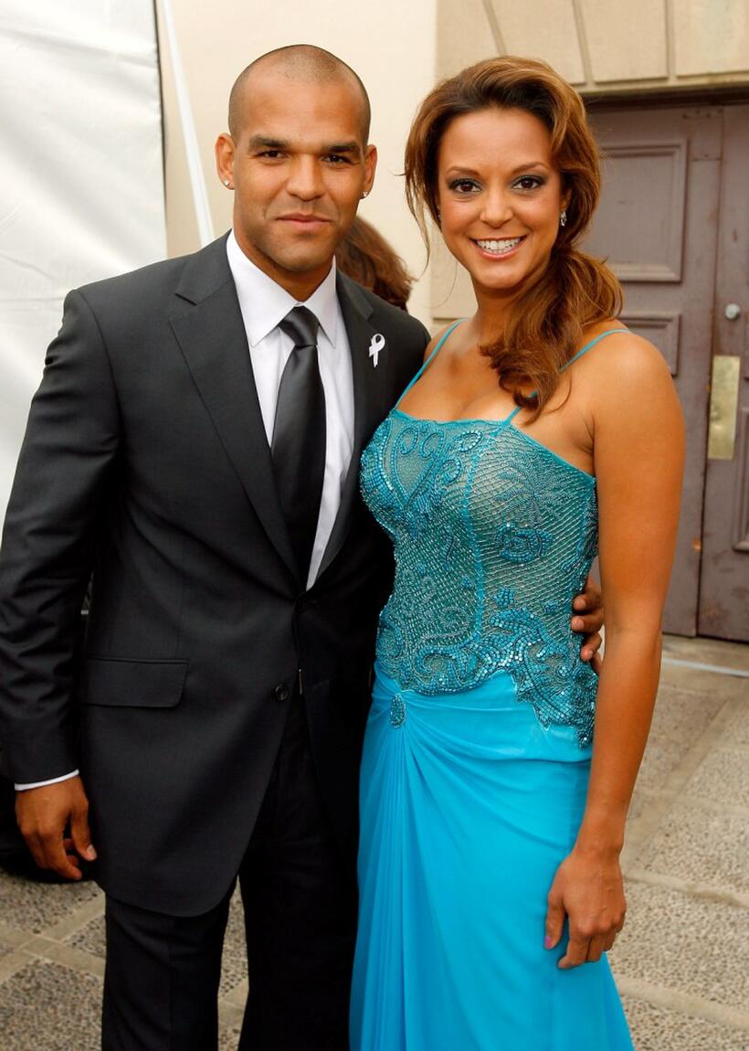 Amaury Nolasco and Eva LaRue Callahan at the 2007 NCLR ALMA Awards.