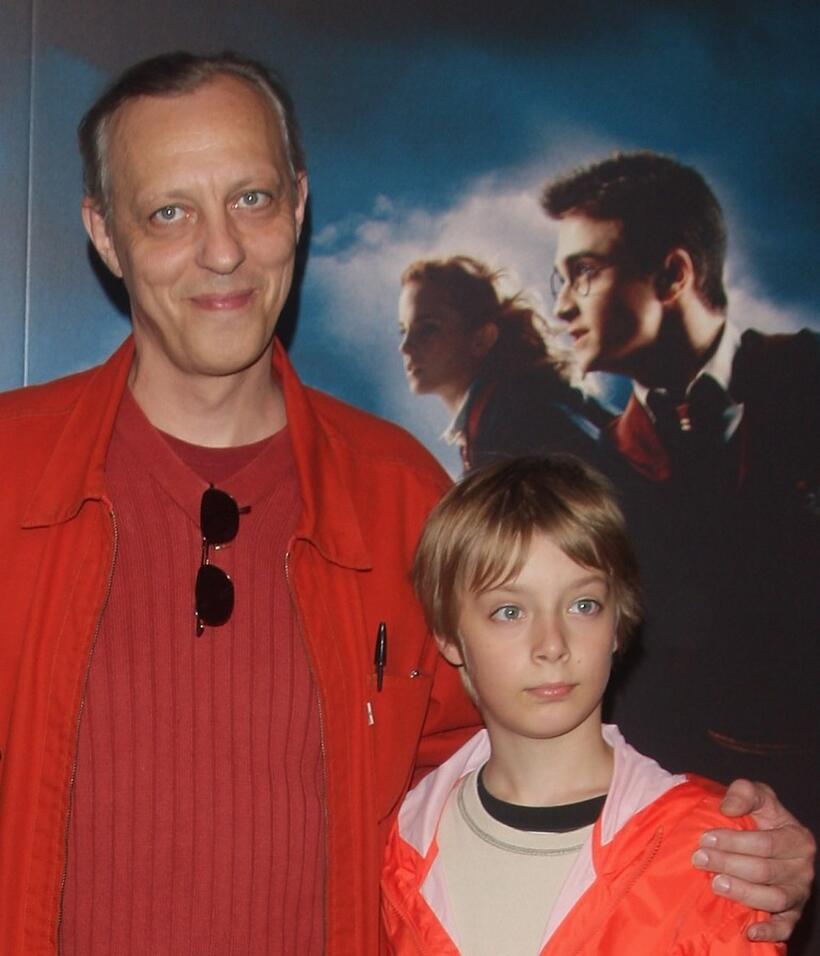 Tom Novembre and Oscar Novembre at the premiere of "Harry Potter and the order of the phoenix."