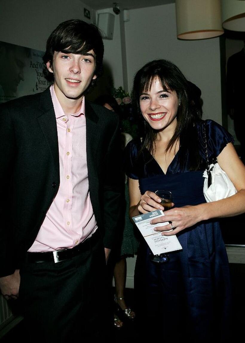 Matthew Beard and Elaine Cassidy at the private screening of "When Did You Last See Your Father?"
