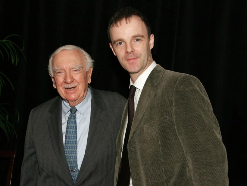 Walter Cronkite and Brian F. O'Byrne at the New Dramatists 56th Annual Benefit luncheon.