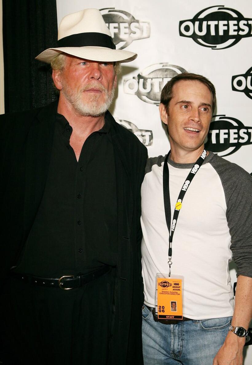 Nick Nolte and Dave Courierat at the premiere of "Coffee Date".