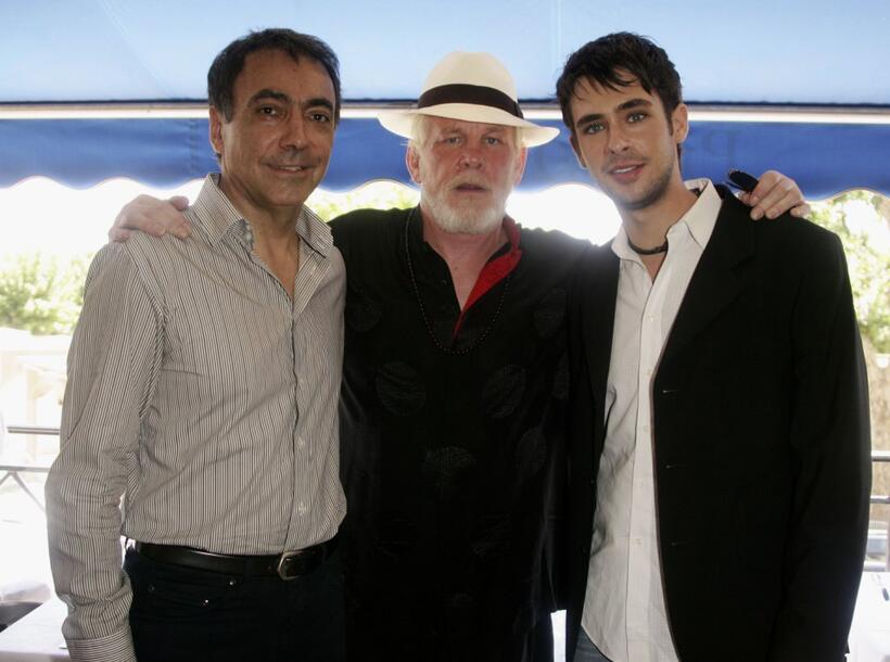 Nick Nolte, Mark Amin and Scott Mechlowicz at the lunch promoting the movie "Peaceful Warrior" during the 59th International Cannes Film Festival.