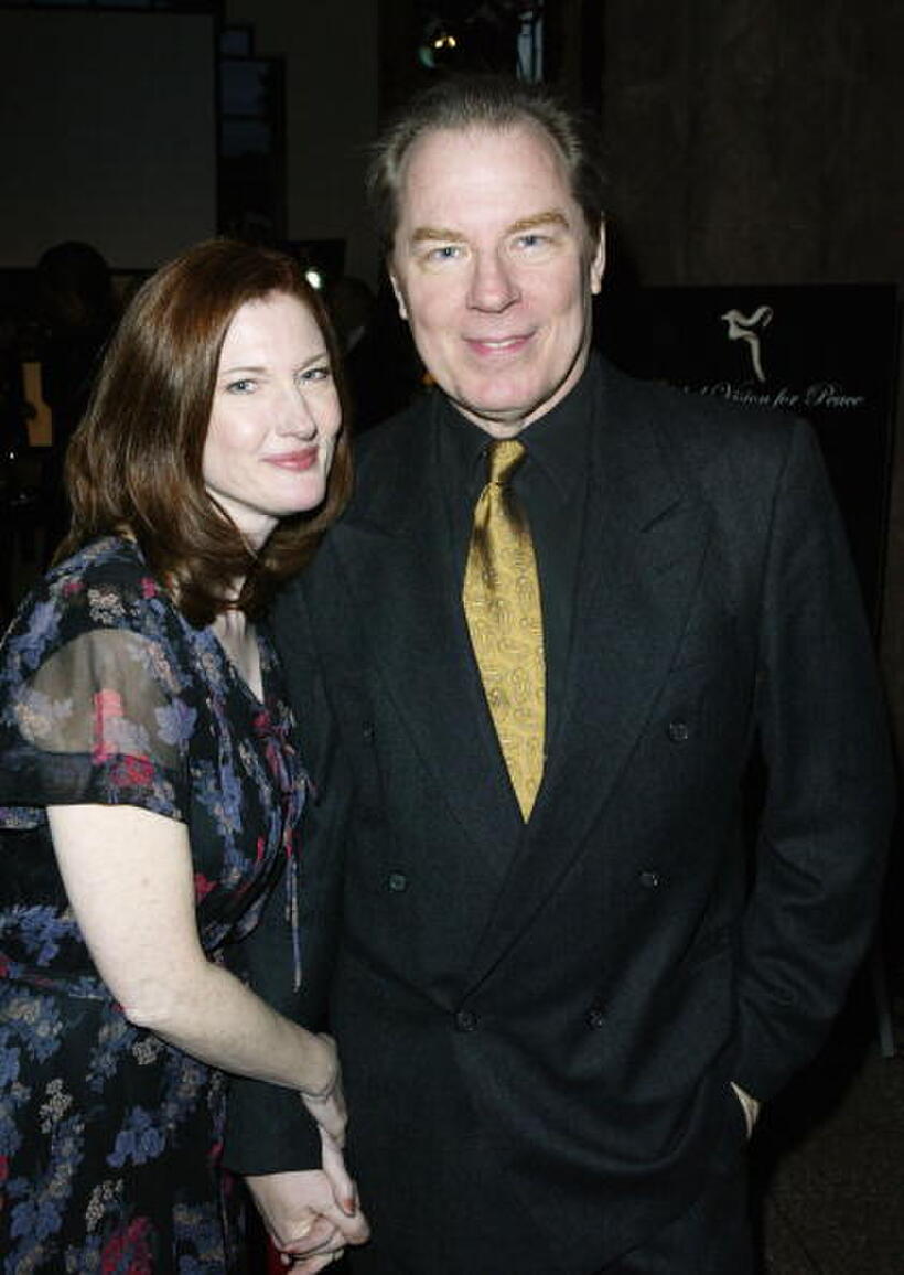 Annette O'Toole and Michael McKean at the Global Vision for Peace launch of Artists for the United Nations.
