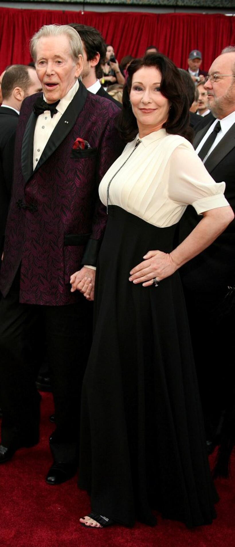 Peter O'Toole and his daughter Kate O'Toole at the 79th Annual Academy Awards.
