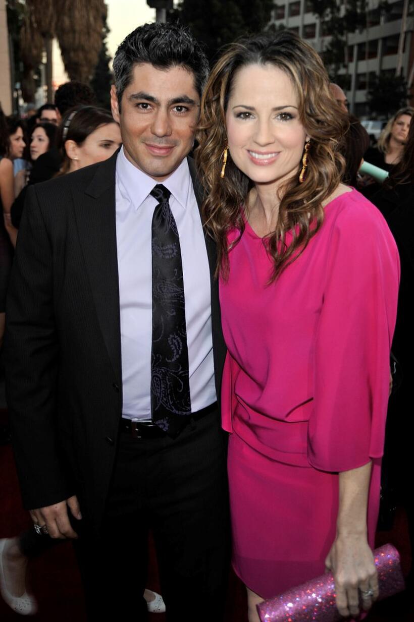 Danny Nucci and Paula Marshall at the 35th Annual People's Choice Awards.