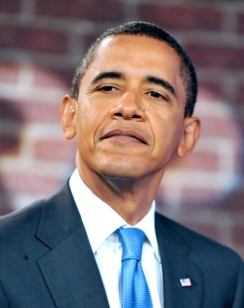 Barack Obama at the "tele town-hall" meeting at American Association of Retired Persons.