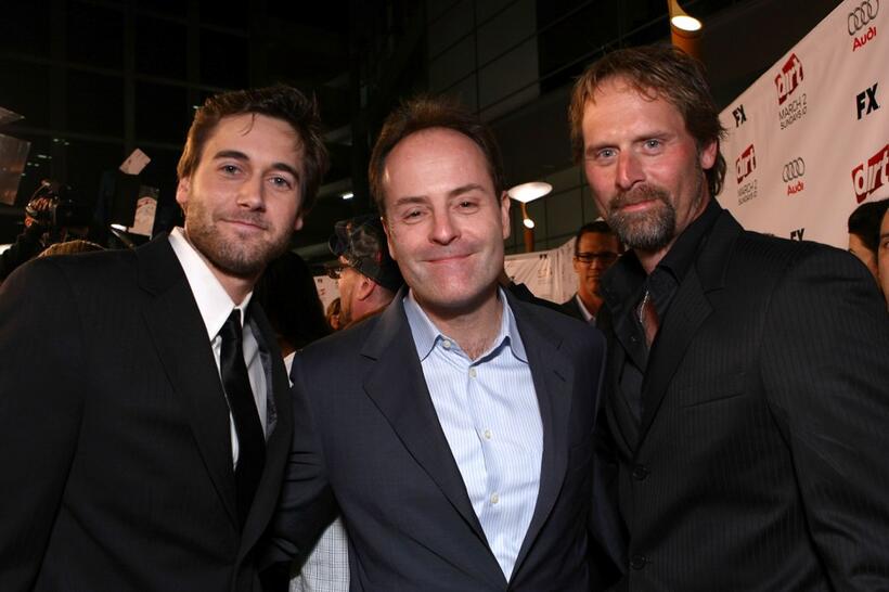 Ryan Eggold, John Landgraf and Jeffrey Nordling at the 2nd season premiere screening of "Dirt."