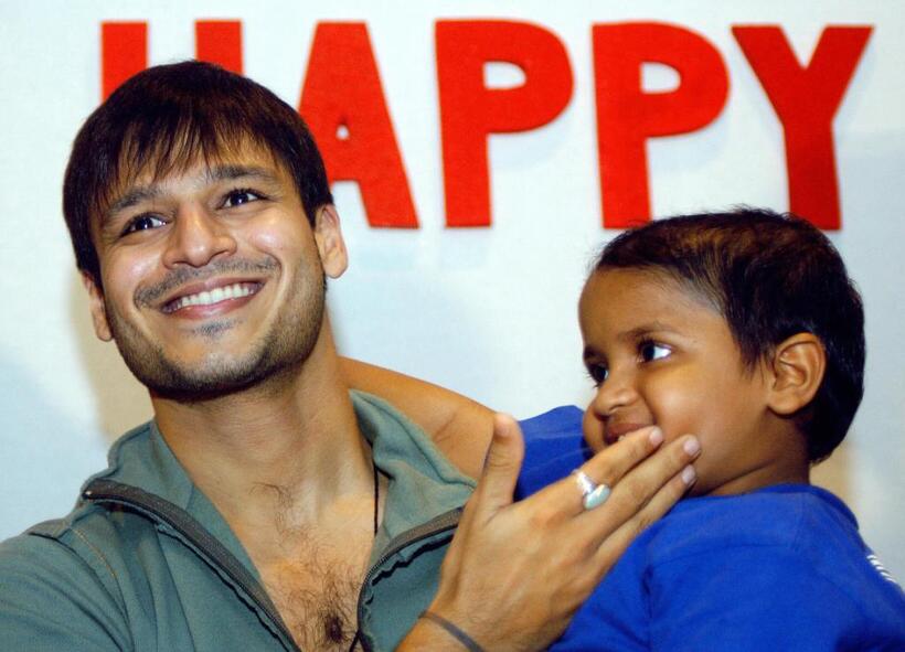 Vivek Oberoi at the eve of "Rose Day" in Bombay.