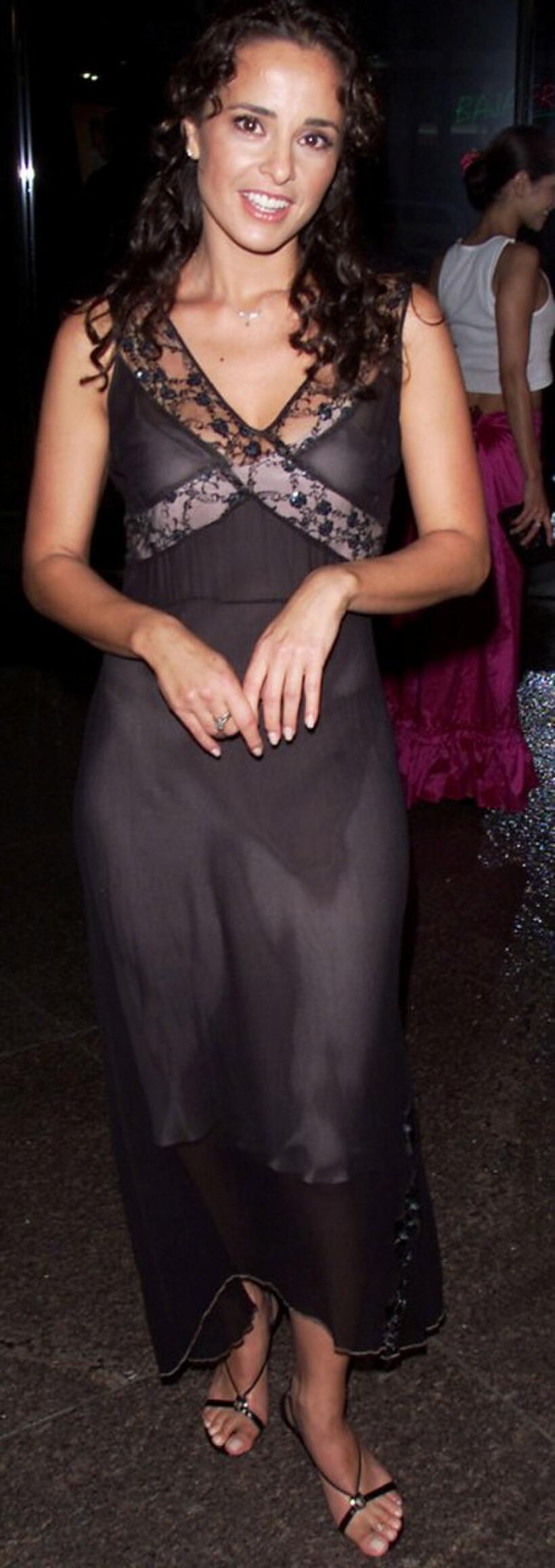 Jacqueline Obradors at the premiere of "Tortilla Soup."