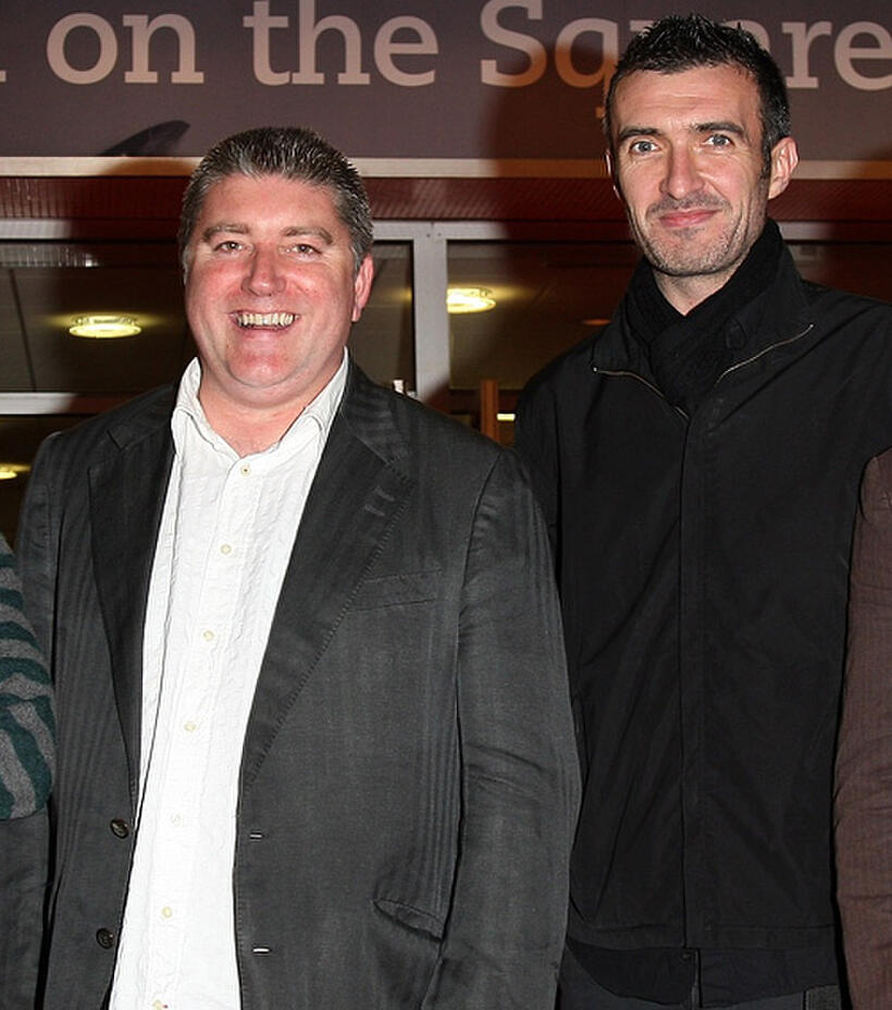 Pat Shortt and Mark O'Halloran at the premiere of "Garage" during the BFI 51st London Film Festival.