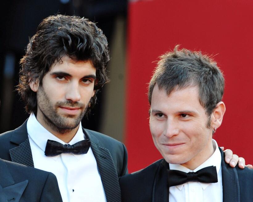 Tamar Novas and Ruben Ochandiano at the premiere of "Broken Embraces" during the 62nd International Cannes Film Festival.