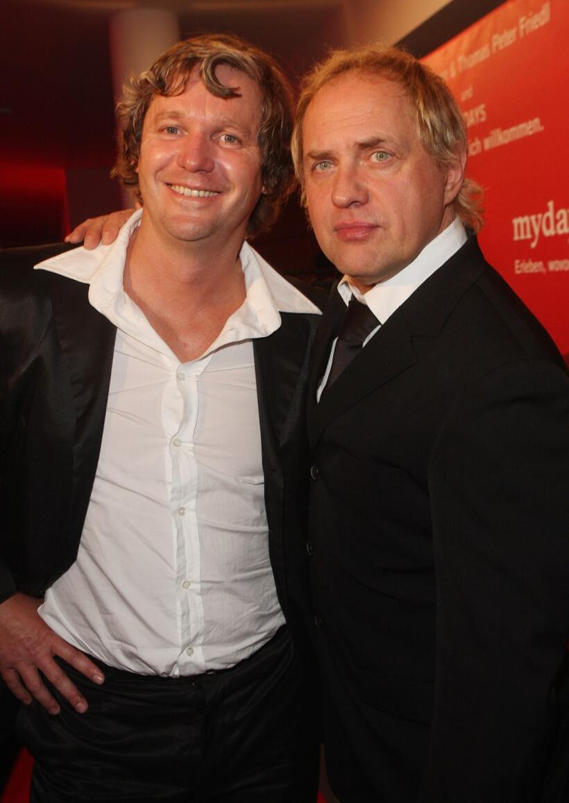 Fabrice Schmidt and Uwe Ochsenknecht at the Red Bear Night party.