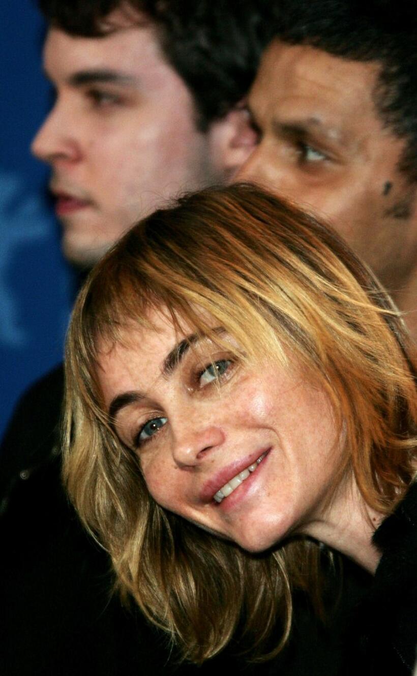 Emmanuelle Beart at the photocall to promote the movie "The Witnesses". During the 57th Berlin International Film Festival.