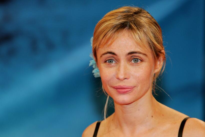 Emmanuelle Beart at the premiere of "A Crime" at the 32nd Deauville Festival of American Film.