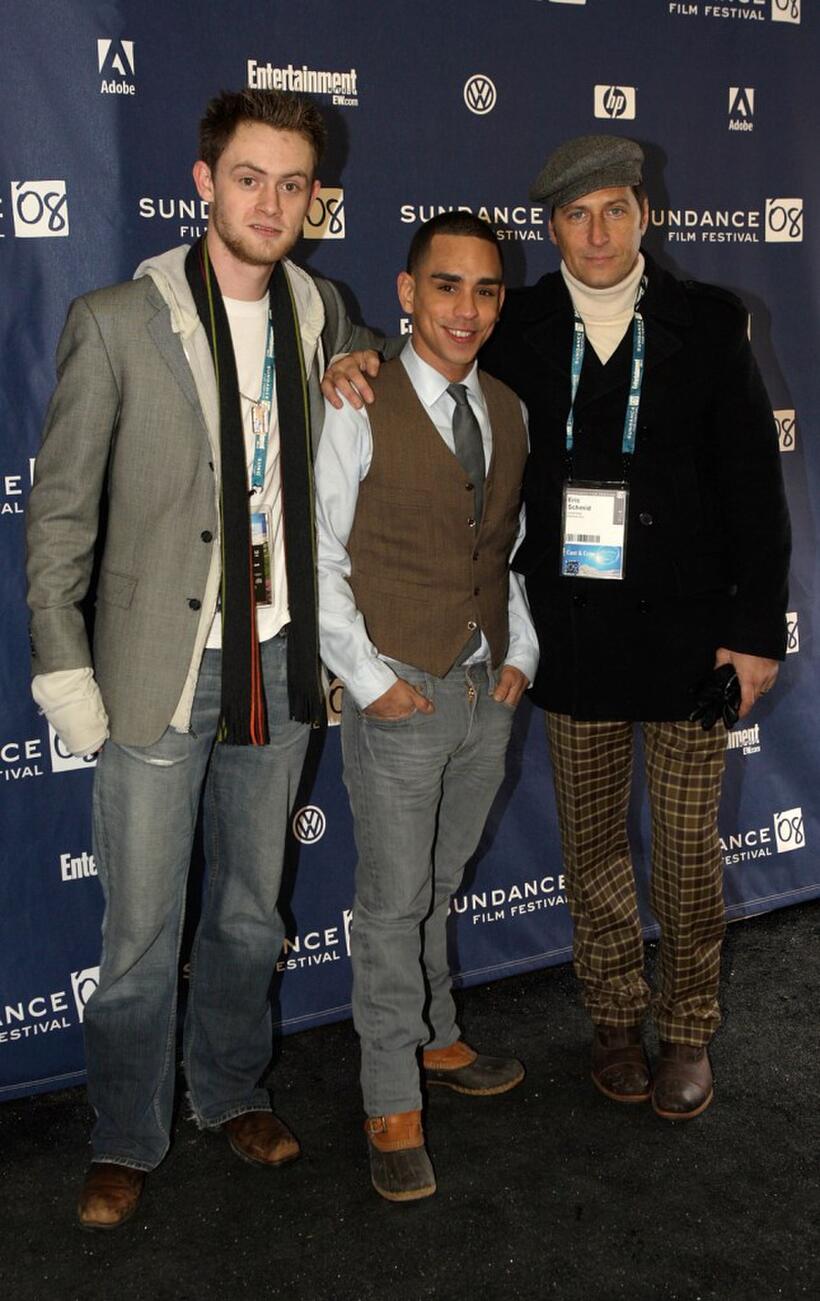 Matt O'Leary, Ray Santiago and Eric Schmid at the premiere of "American Son" during the 2008 Sundance Film Festival.