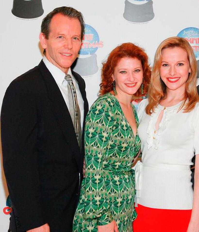 Stephen Bogardus, Kerry O'Malley and Meredith Patterson at the photocall of "White Christmas."