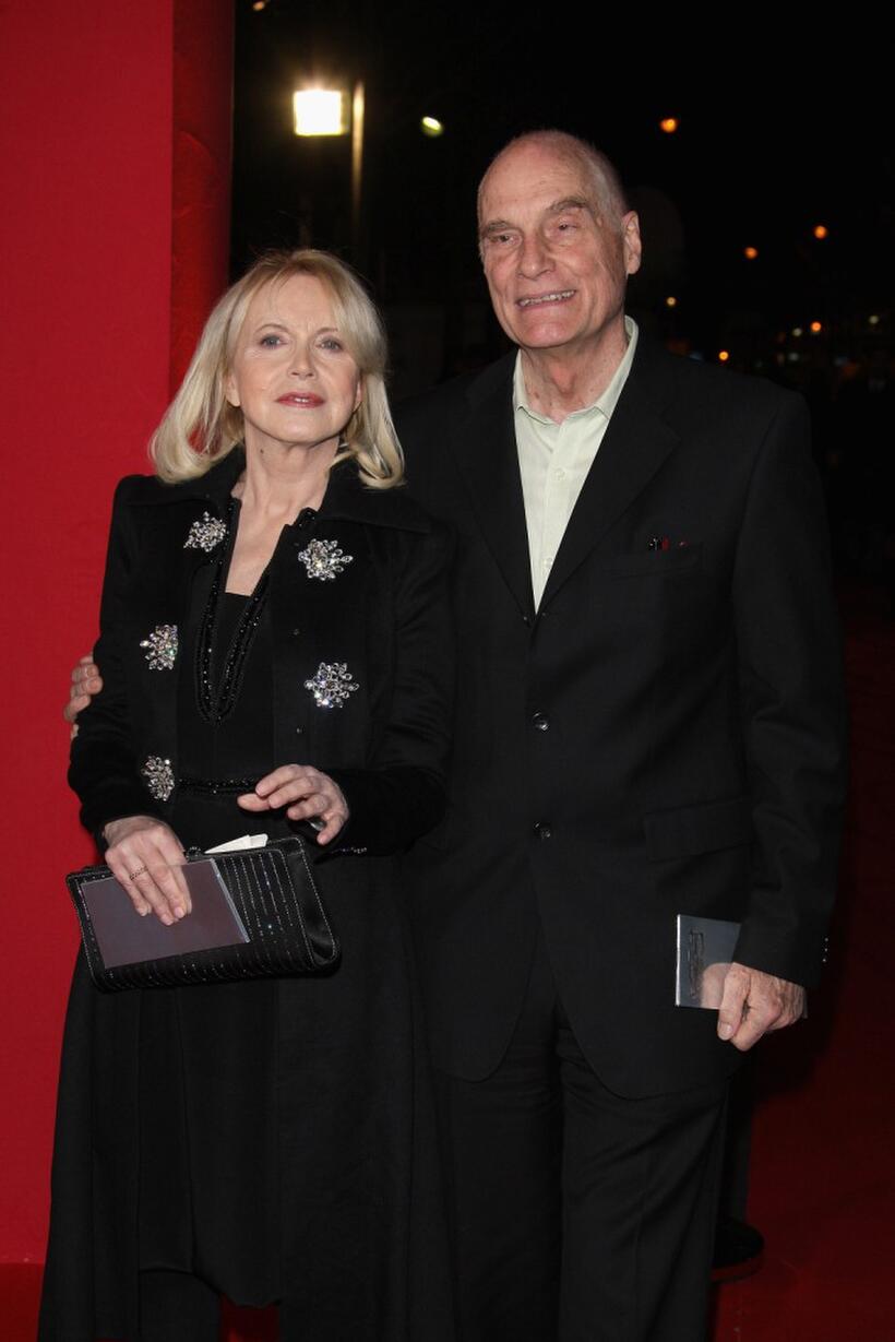 Bulle Ogier and Barbet Schroeder at the Cesar Film Awards 2008.