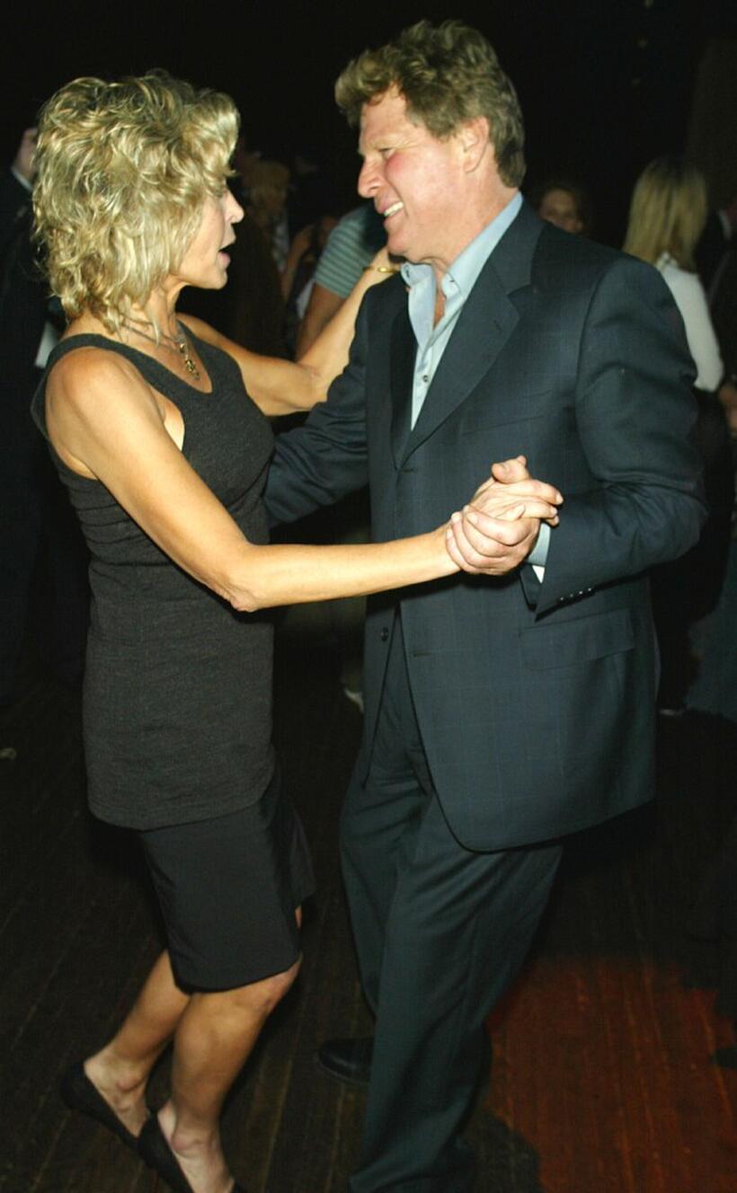 Ryan O'Neal and Farrah Fawcett at the Los Angeles after-party for "Malibu's Most Wanted".