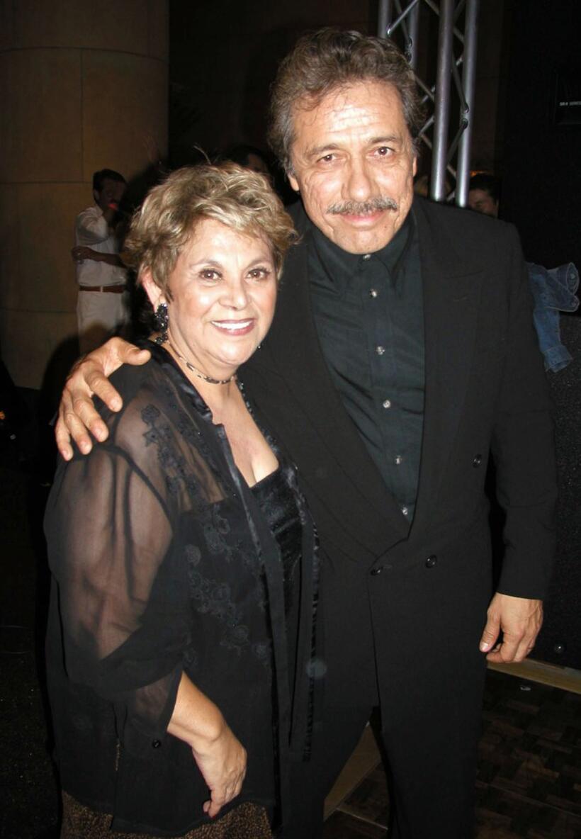 Lupe Ontiveros and Edward James Olmos at the after-party for The 7th Annual Los Angeles Latino International Film Festival.